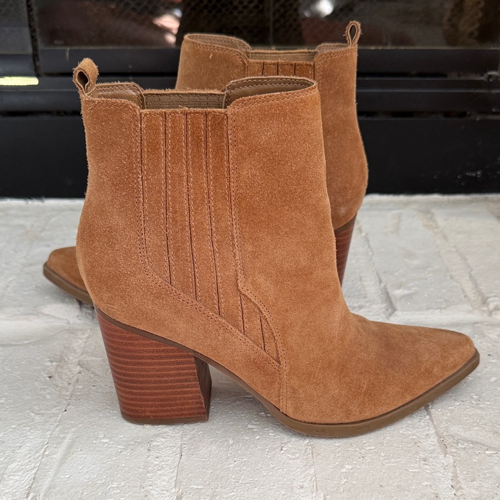 Tan Suede Ankle Boots